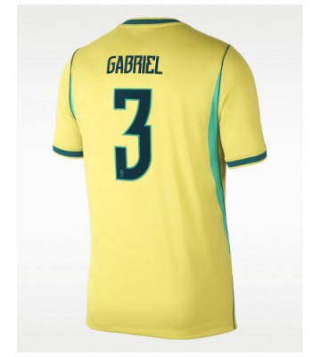 Brasilien Gabriel Magalhaes #3 Hemmatröja VM 2026 Kortärmad